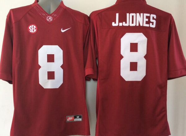 Men's Alabama Crimson Tide Julio Jones #8 Crimson Player Game Jersey