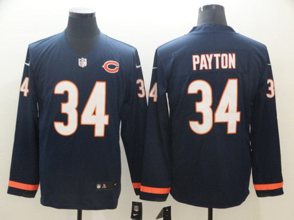 Men's Chicago Bears Walter Payton #34 Navy Game Player Jersey