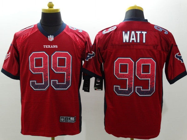 Men's Houston Texans J.J. Watt #99 Red Game Jersey