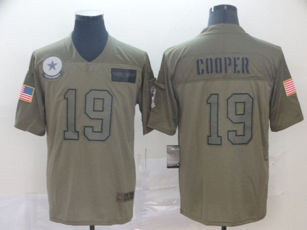 Men's Dallas Cowboys Amari Cooper #19 Brown Game Jersey