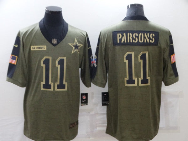 Men's Dallas Cowboys Micah Parsons #11 Brown Game Jersey