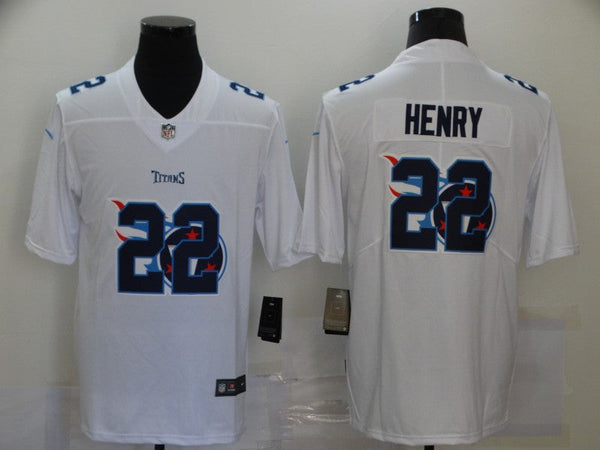 Men's Tennessee Titans Derrick Henry #22 White Game Player Jersey