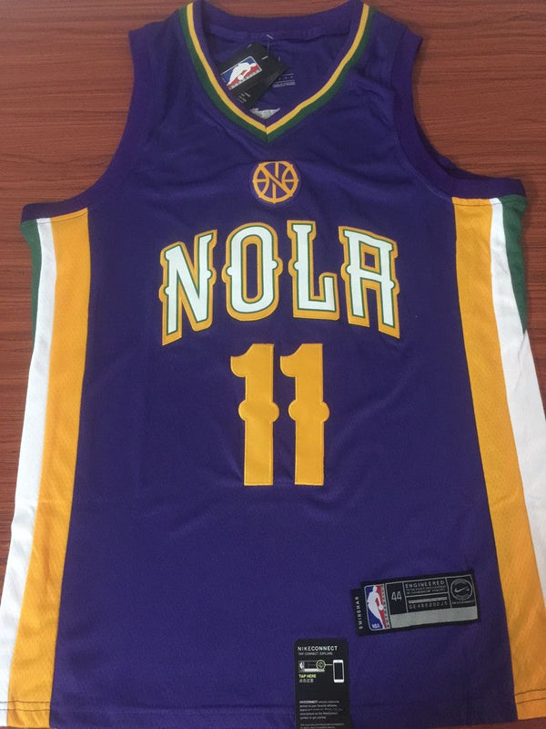 Men's New Orleans Pelicans Jrue Holiday #11 NBA Purple Player Jersey