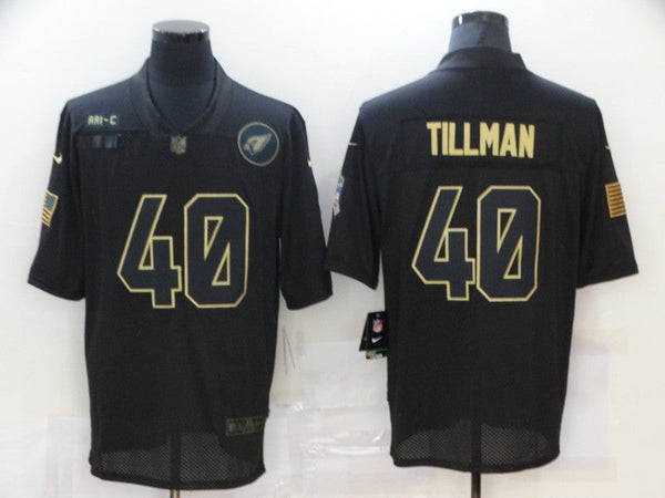 Men's Arizona Cardinals Pat Tillman #40 Black Game Player Jersey