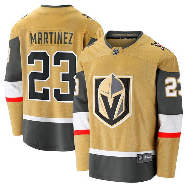 Men's Vegas Golden Knights Alec Martinez #23 Gold Home Breakaway Jersey