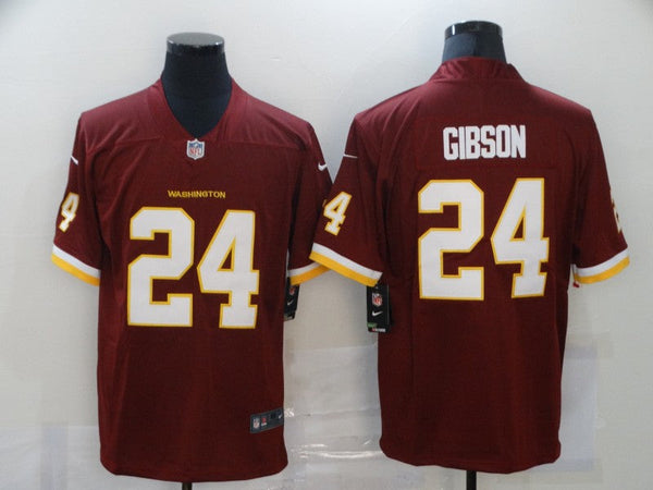 Men's Washington Redskins Antonio Gibson #24 Red Game Jersey