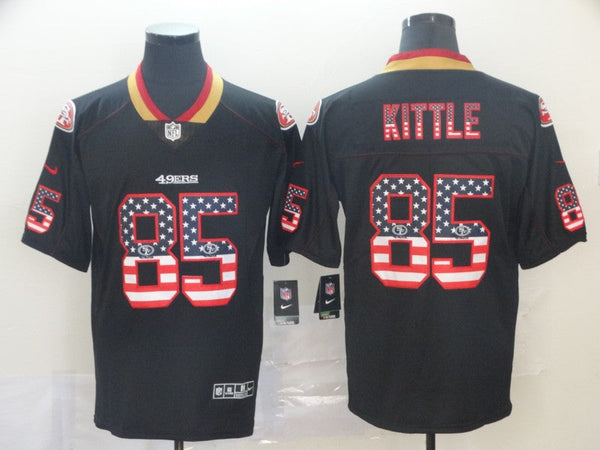 Men's San Francisco 49ers George Kittle #85 Black Game Player Jersey