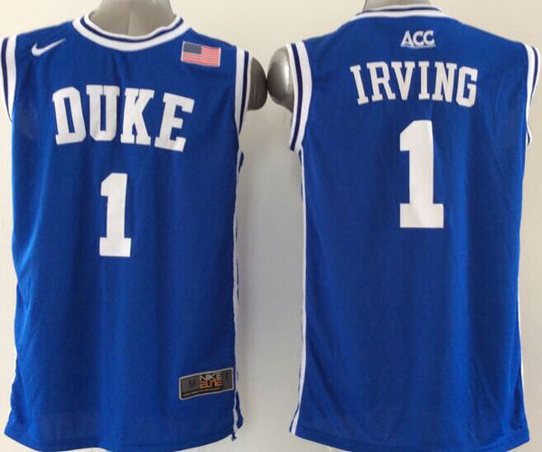 Men's Duke Blue Devils Kyrie Irving #1 Blue Player Game Jersey