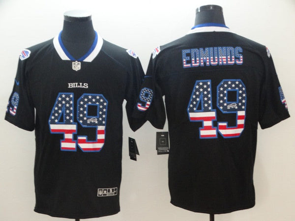 Men's Buffalo Bills Tremaine Edmunds #49 Black Game Player Jersey