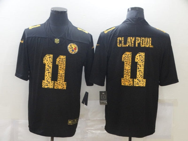 Men's Pittsburgh Steelers Chase Claypool #11 Black Game Jersey