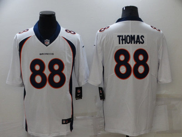 Men's Denver Broncos Demaryius Thomas #88 White Game Player Jersey