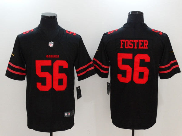 Men's San Francisco 49ers Ruben Foster #56 Black Game Player Jersey