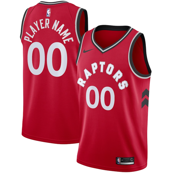 Men's Toronto Raptors Red 2020/21 Swingman Custom Jersey - Icon Edition