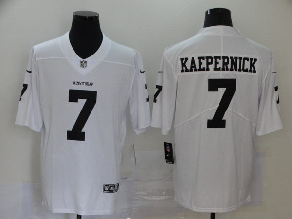 Men's Las Vegas Raiders Colin Kaepernick #7 White Game Jersey