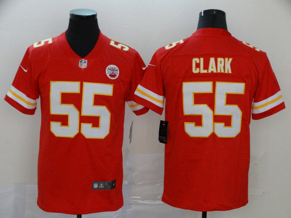 Men's Kansas City Chiefs Frank Clark #55 Red Game Jersey