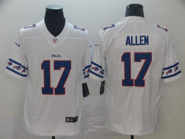 Men's Buffalo Bills #17 Josh Allen White Game Jersey