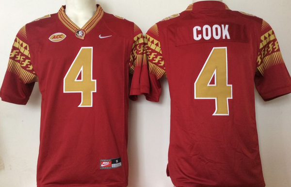 Men's Florida State Seminoles Dalvin Cook #4 Red Player Game Jersey