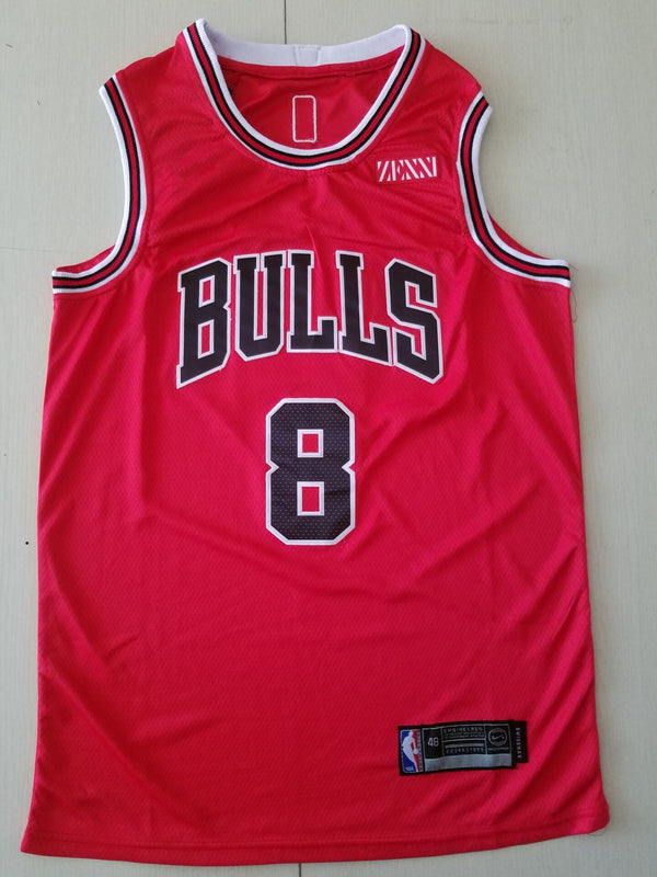 Men's Chicago Bulls Zach LaVine #8 Red Fast Break Player Jersey