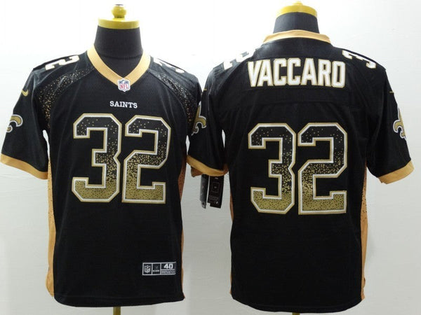 Men's New Orleans Saints Kenny Vaccaro #32 Black Game Jersey