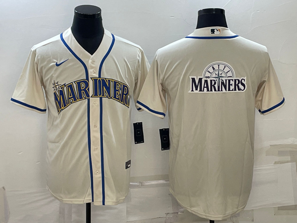 Men's Seattle Mariners Beige Replica Team Jersey