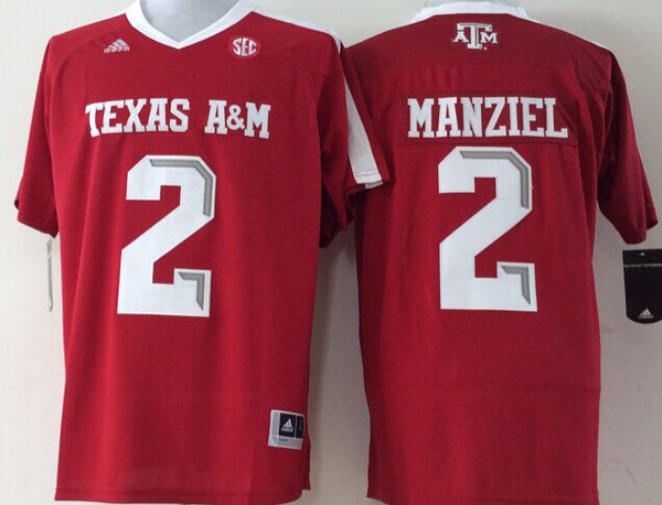 Men's Texas A&M Aggies Johnny Manziel #2 Maroon Player Game Jersey