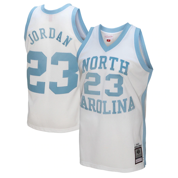 Men's North Carolina Tar Heels Michael Jordan #23 White Player Game Jersey