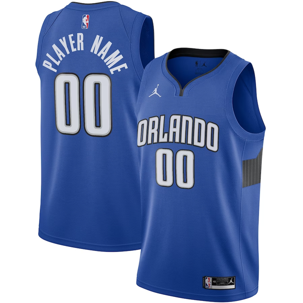 Men's Orlando Magic Blue Swingman Custom Jersey - Statement Edition