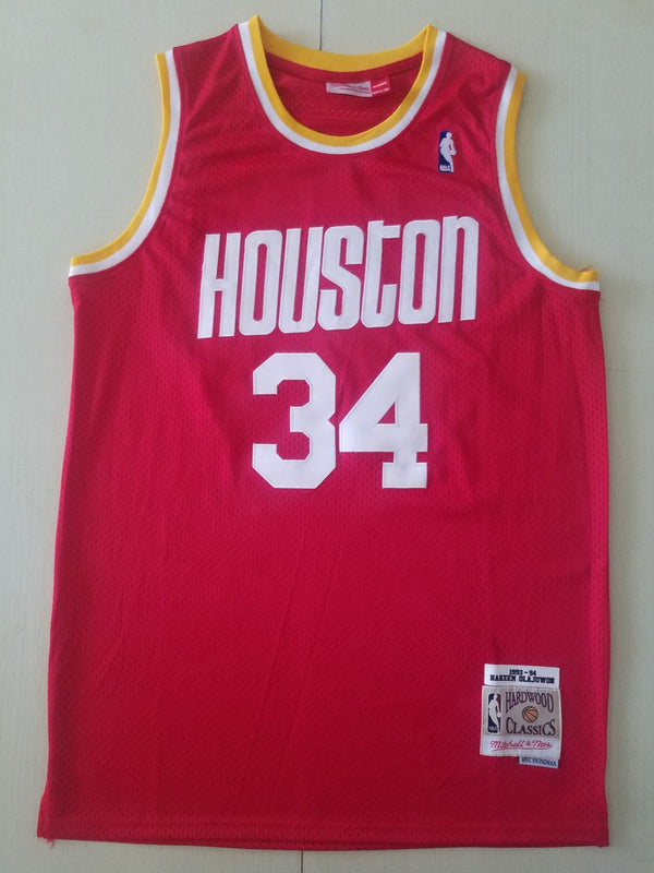 Men's Houston Rockets Hakeem Olajuwon 1993-94 Hardwood Classics Swingman Jersey