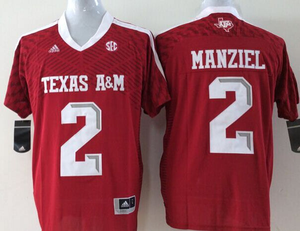 Men's Texas A&M Aggies Johnny Manziel #2 Maroon Player Jersey