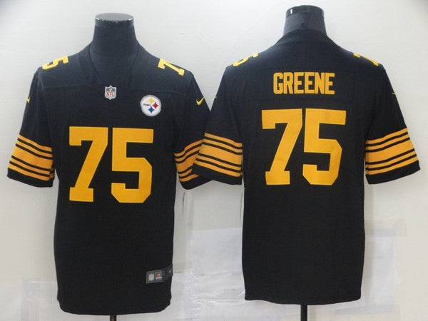 Men's Pittsburgh Steelers Joe Greene #75 Black Alternate Legend Jersey