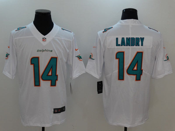 Men's Miami Dolphins Jarvis Landry #14 White Game Jersey