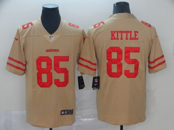 Men's San Francisco 49ers George Kittle #85 Gold Inverted Legend Jersey