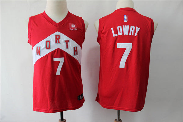 Men's Toronto Raptors Kyle Lowry #7 Red Replica Player Team Jersey