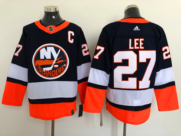 Men's New York Islanders Anders Lee #27 Black Player Game Jersey