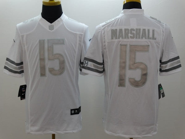 Men's Chicago Bears Brandon Marshall #15 White Game Jersey