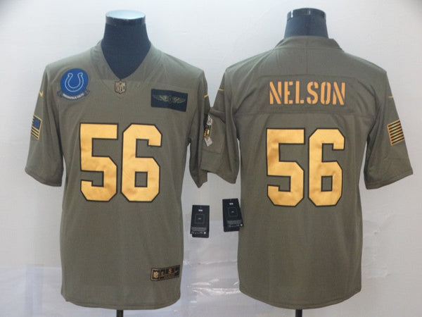 Men's Indianapolis Colts Quenton Nelson #56 Brown Game Player Jersey