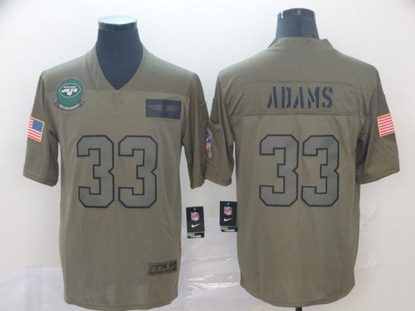 Men's New York Jets Jamal Adams #33 Brown Game Jersey