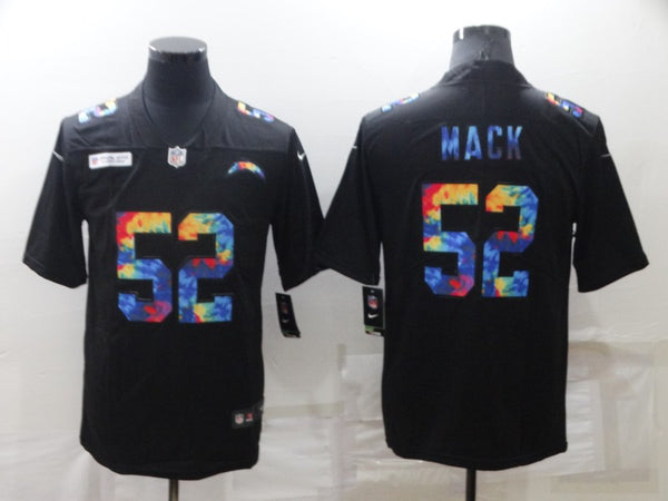 Men's Los Angeles Chargers Khalil Mack #52 Black Player Game Jersey