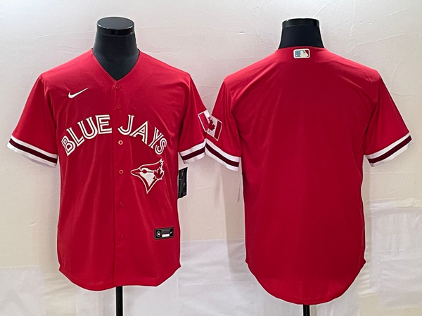 Men's Toronto Blue Jays Red Alternate Replica Team Blank Jersey