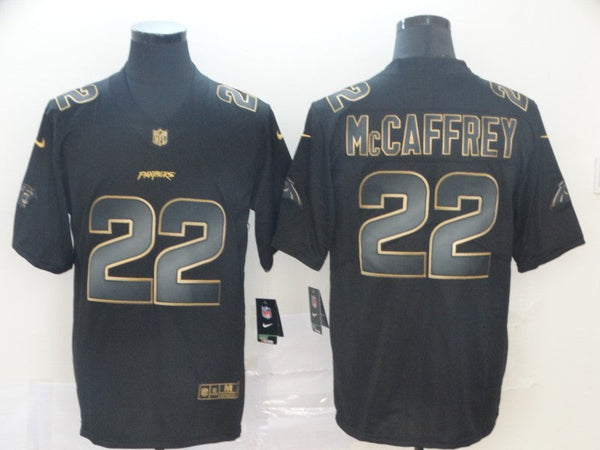 Men's Carolina Panthers Christian McCaffrey #22 Black Player Game Jersey