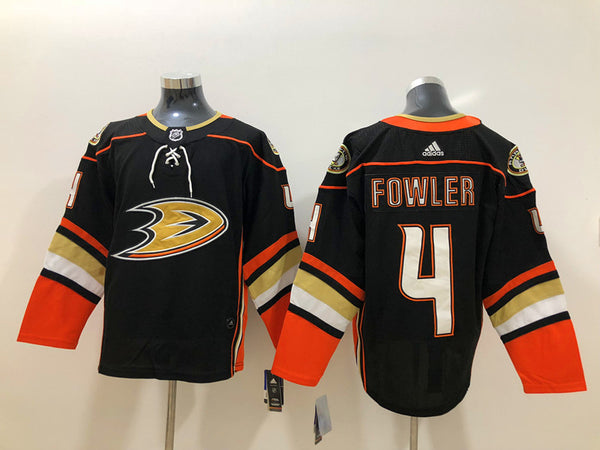 Men's Anaheim Ducks Cam Fowler #4 Black Breakaway Player Jersey