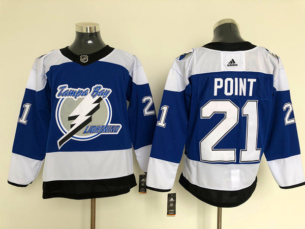 Men's Tampa Bay Lightning Brayden Point #21 Blue Player Jersey