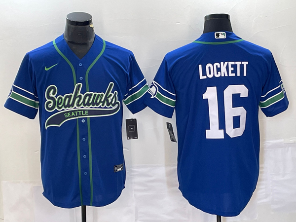 Men's Seattle Seahawks Tyler Lockett #16 Royal Alternate Legend Player Jersey Joint Edition