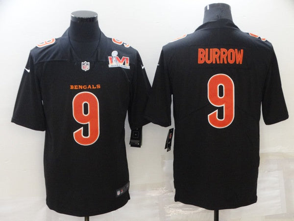 Men's Cincinnati Bengals Joe Burrow #9 Authentic Player Jersey