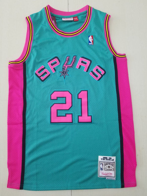 Men's San Antonio Spurs Tim Duncan Green 1998/99 Classics Swingman Player Jersey