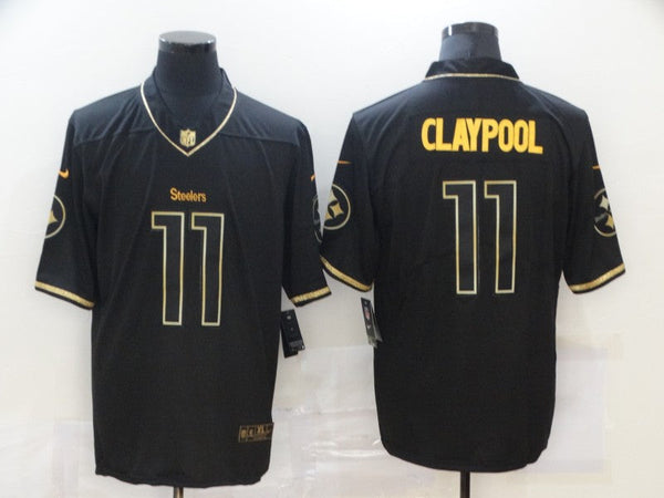 Men's Pittsburgh Steelers Chase Claypool #11 Black Alternate Game Jersey