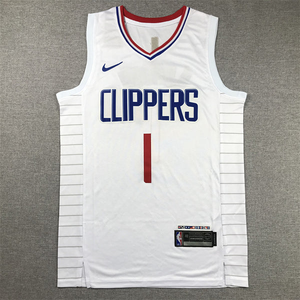 Men's LA Clippers James Harden #1 White Swingman Jersey - Association Edition