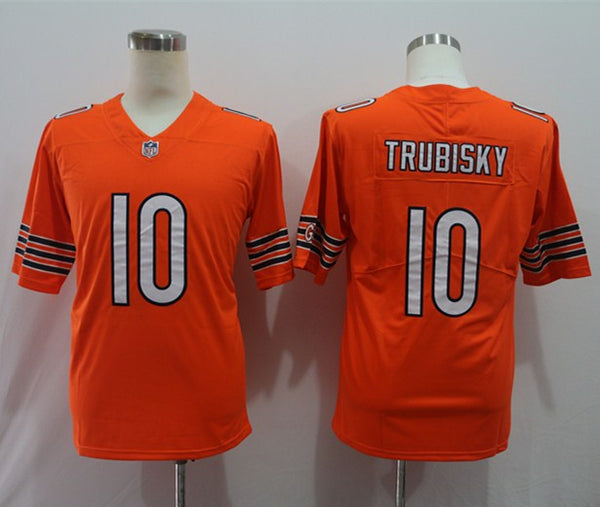 Men's Mitch Trubisky #10 Chicago Bears Season Jersey Orange