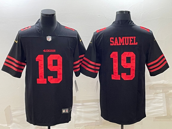 Men's San Francisco 49ers Deebo Samuel #19 Black Player Jersey