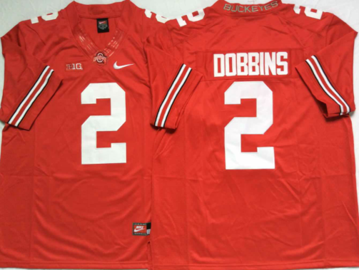 Men's Ohio State Buckeyes JK Dobbins #2 Scarlet Player Game Jersey